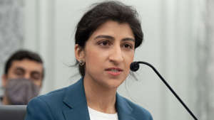 FTC Chairwoman Lina Khan. SAUL LOEB/POOL/AFP via Getty Images