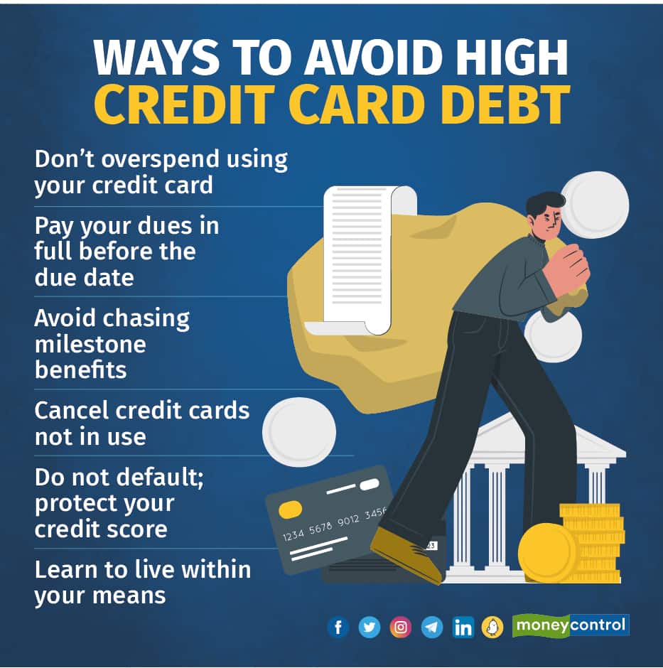 Ways to avoid high credit card debt